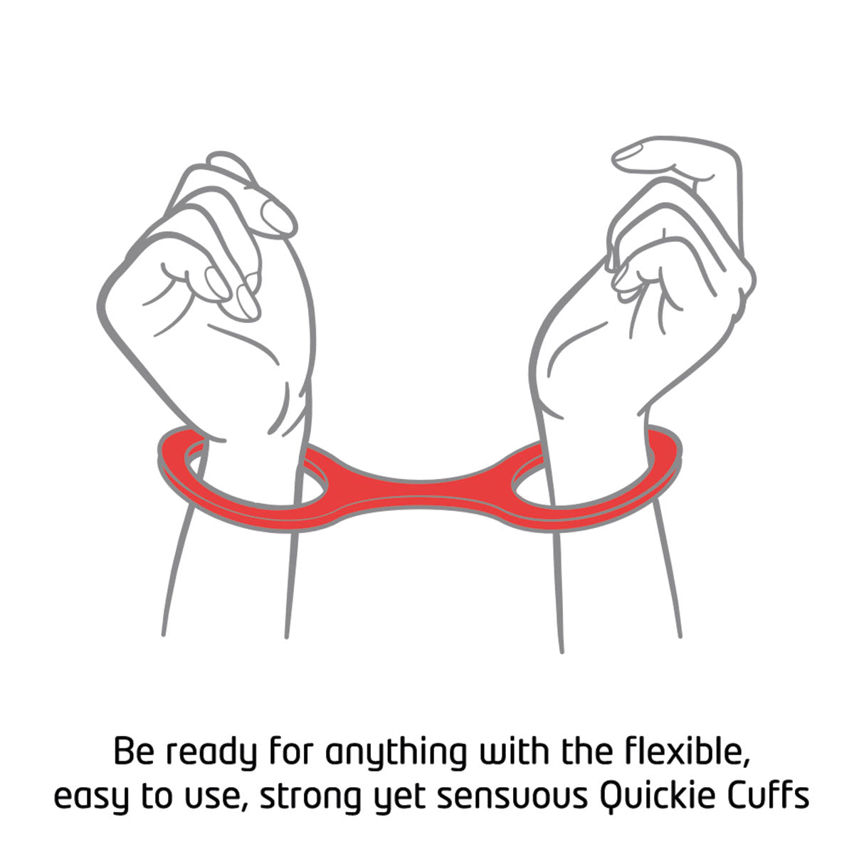 Quickie Cuffs - Medium - Red