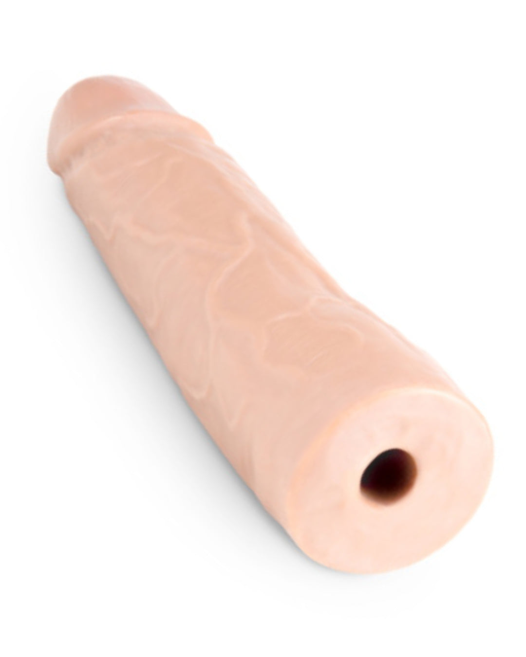 Lock On 7 Inch Realistic Lock On Dildo by Blush Novelties - Vanilla showing the lock on end