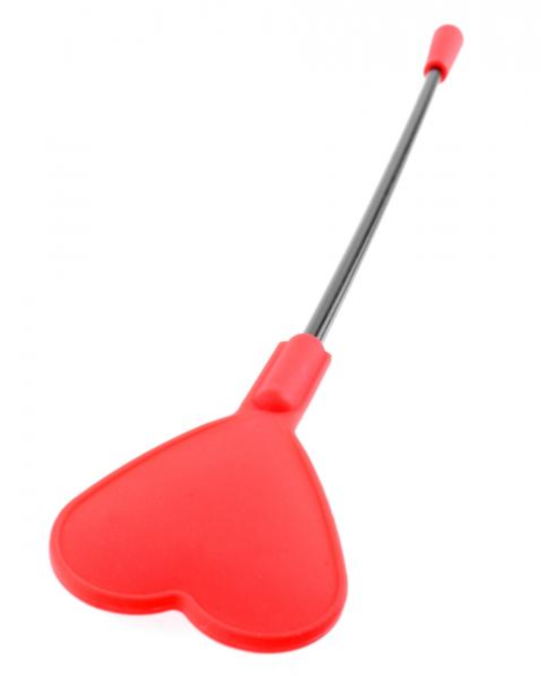 Fetish Fantasy Silicone Heart Crop 28 inches - Red close up of the tip