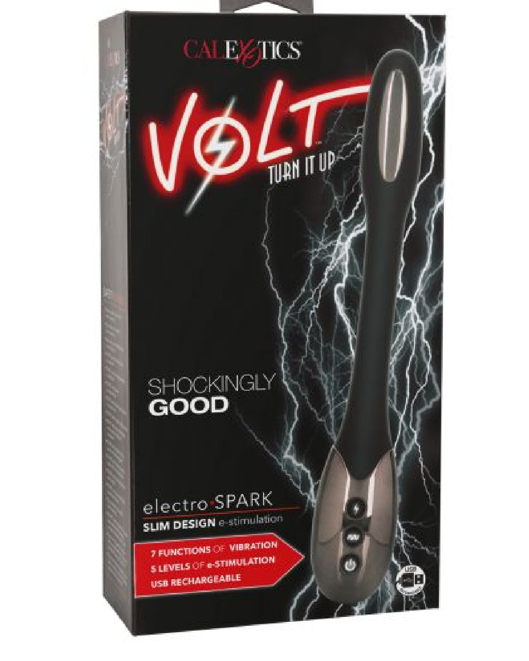 Volt Electro Spark Vibrating Electric Stimulator box on white background 