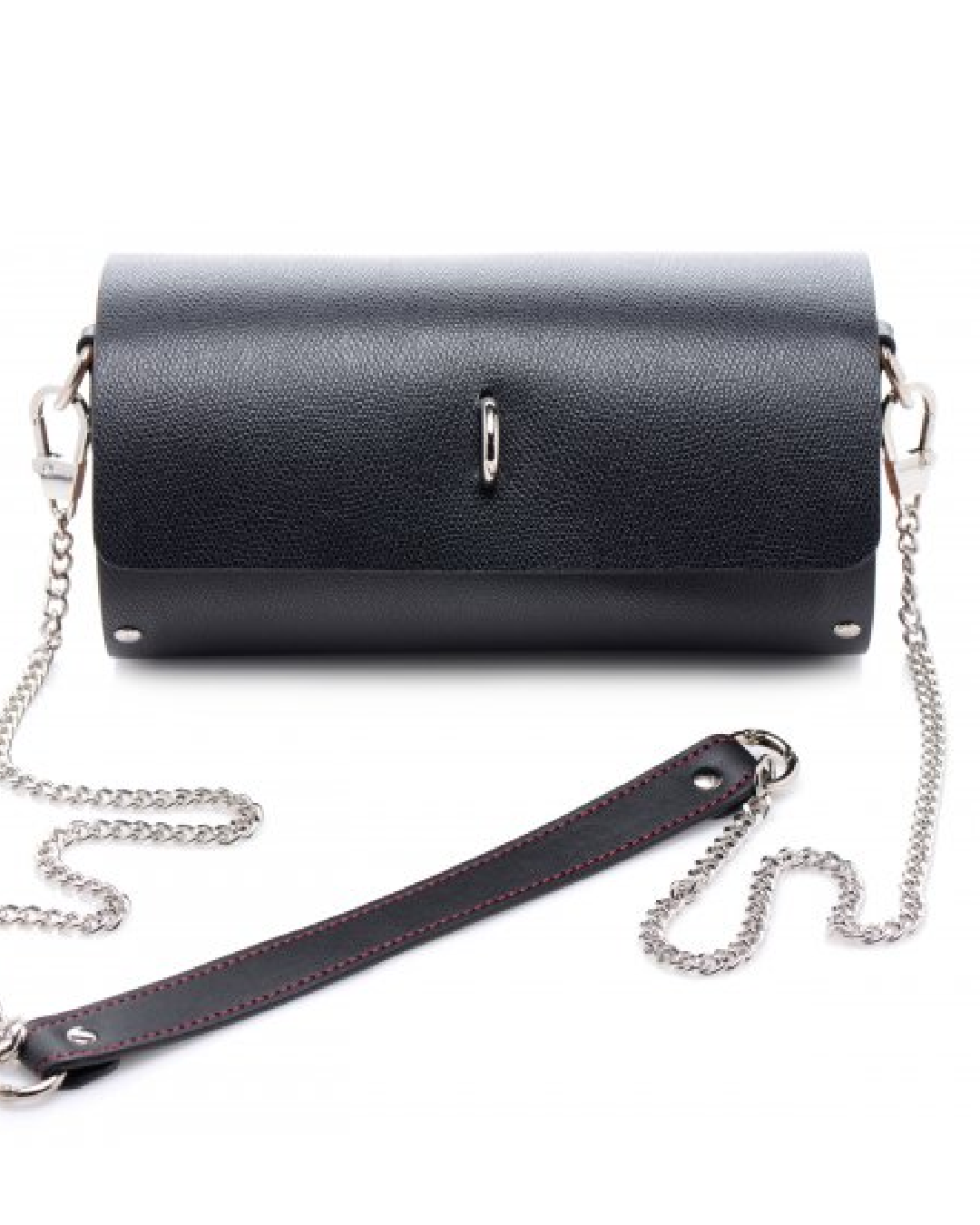 Kinky Clutch Black Bondage Set With Carrying Case case alone closed