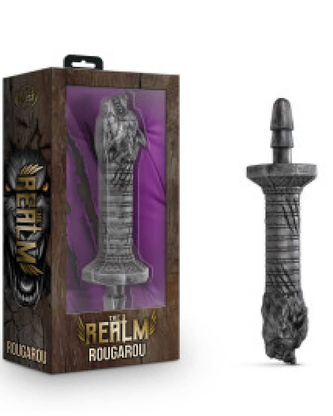  The Realm Rougarou Lock On Werewolf Handle product and box on white background 