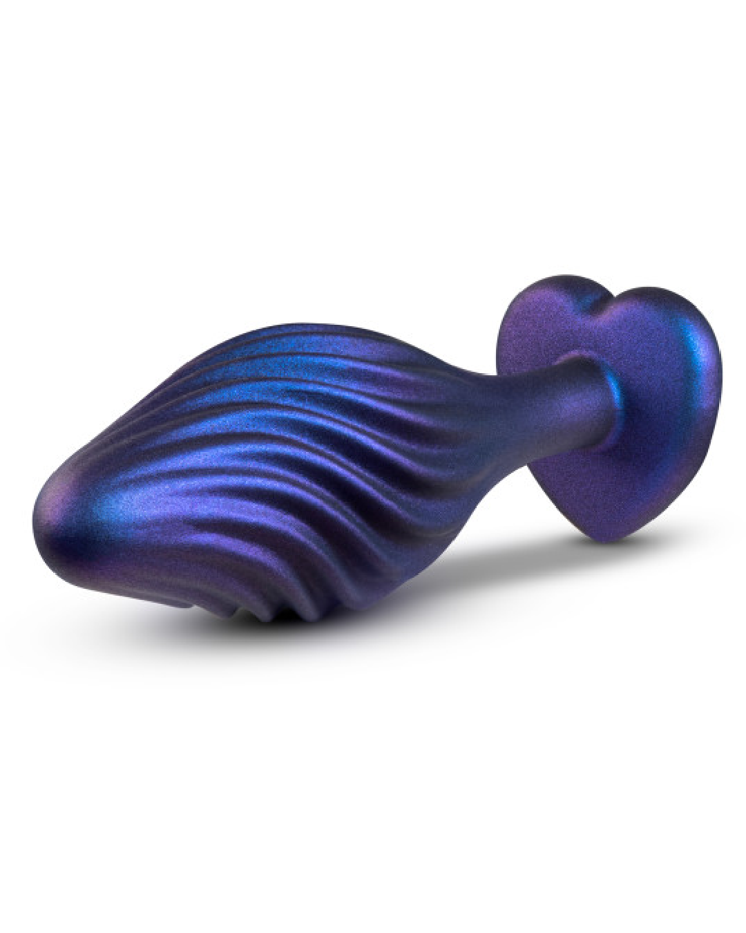 Anal Adventures Matrix Swirl Bling Butt Plug laying on its side 