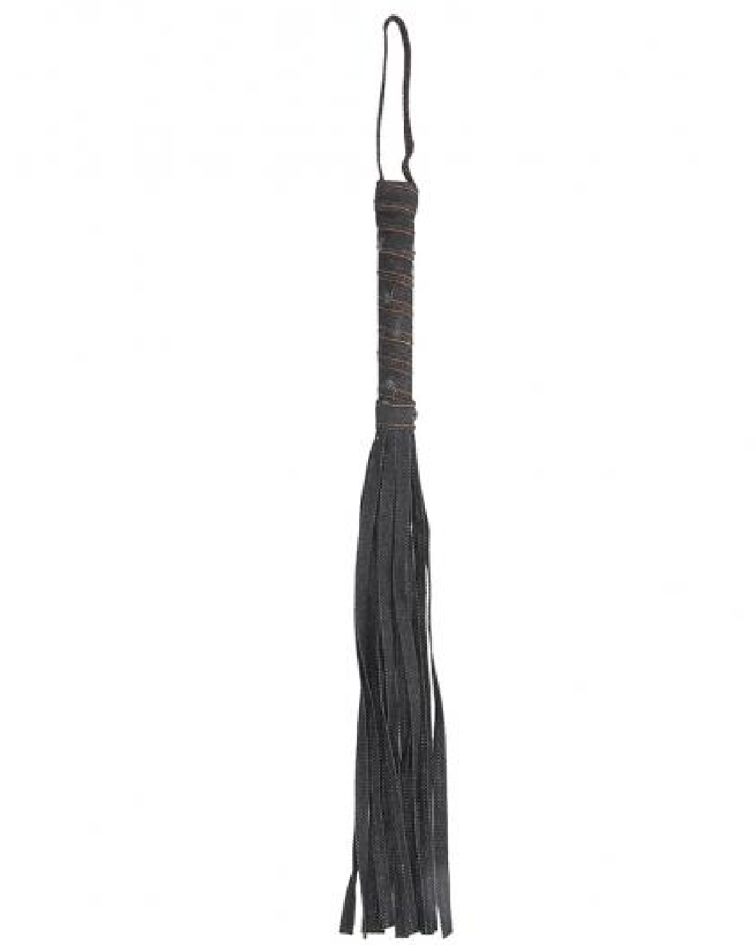 Ouch! Roughend Denim Style Flogger - Black