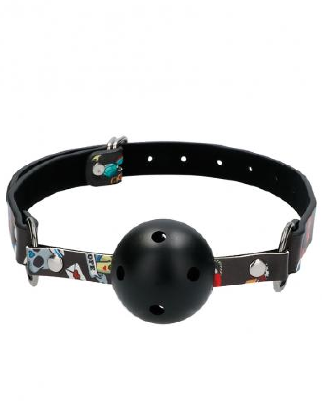Ouch! Old School Tattoo Style Printed Ball Gag 