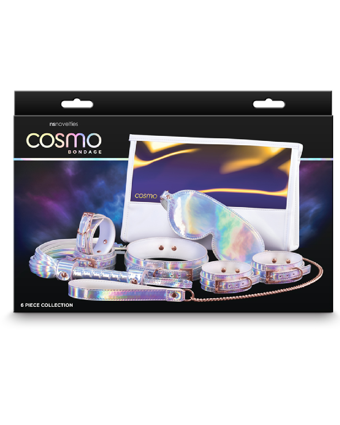 Cosmo Bondage Holographic 6 Piece Set box 