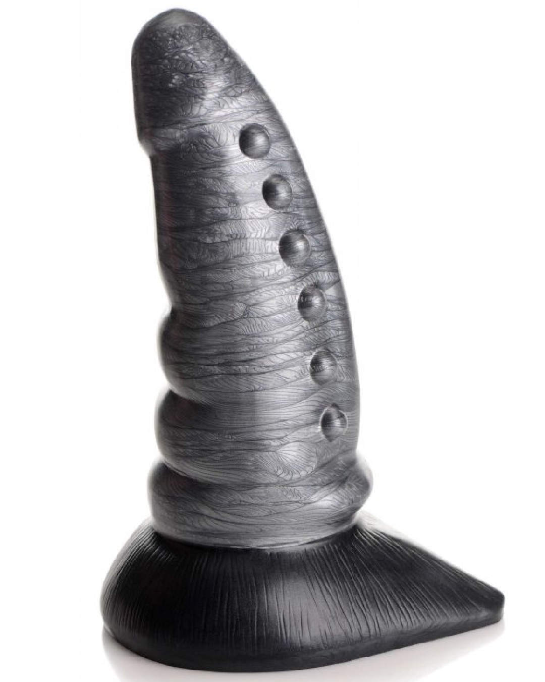 Creature Cocks Beastly Tapered Bumpy Silicone Tentacle Dildo side view of texture nubs