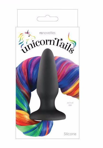 Unicorn Tails Rainbow Butt Plug by NS Novelties box