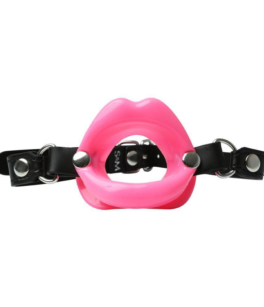 Sex and Mischief Silicone Lip Shaped Mouth Gag by Sportsheets - Pink