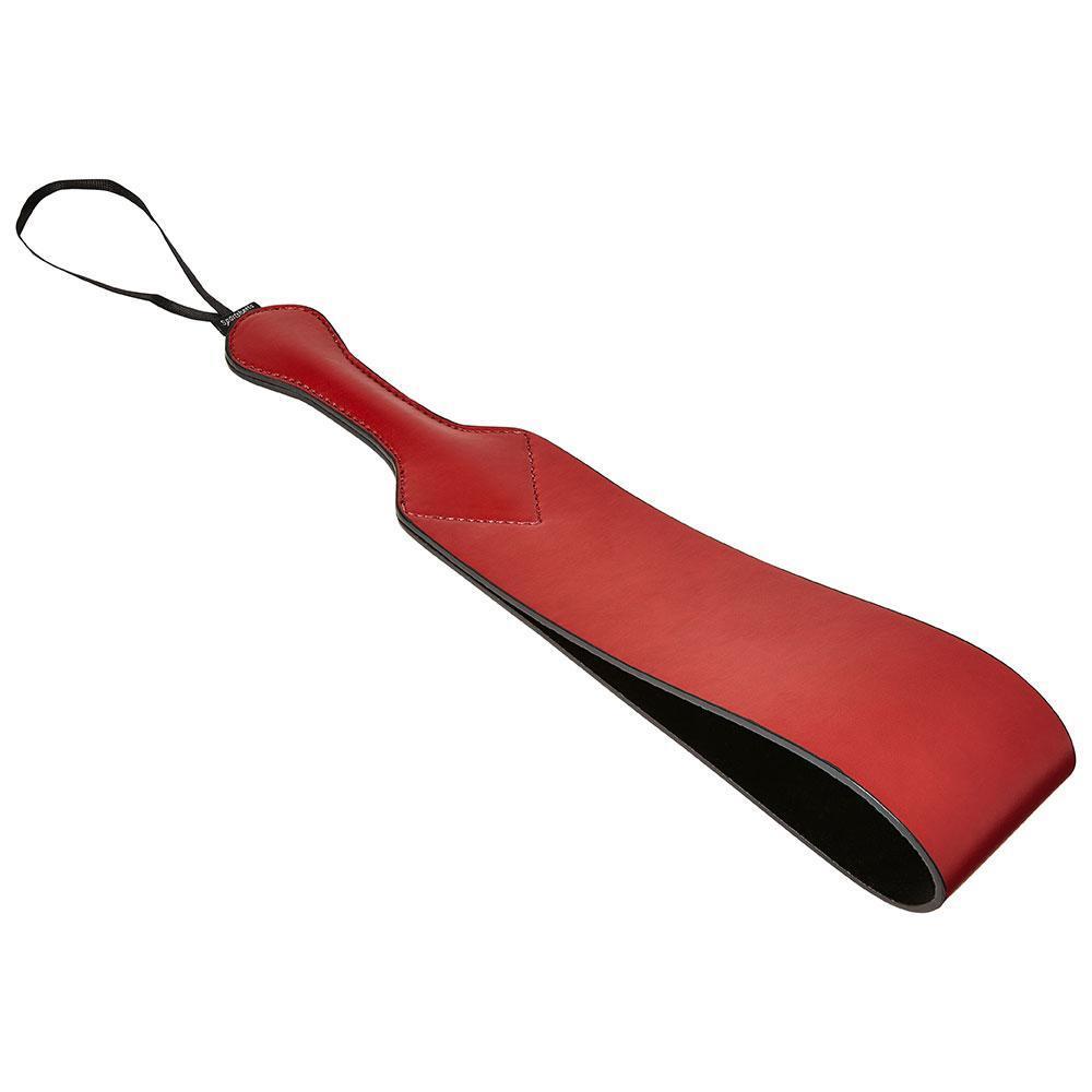 Saffron Vegan Leather Loop Paddle by Sportsheets side view