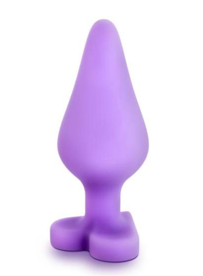Naughty Candy Heart Butt Plug by Blush Novelties - Do Me Now Purple