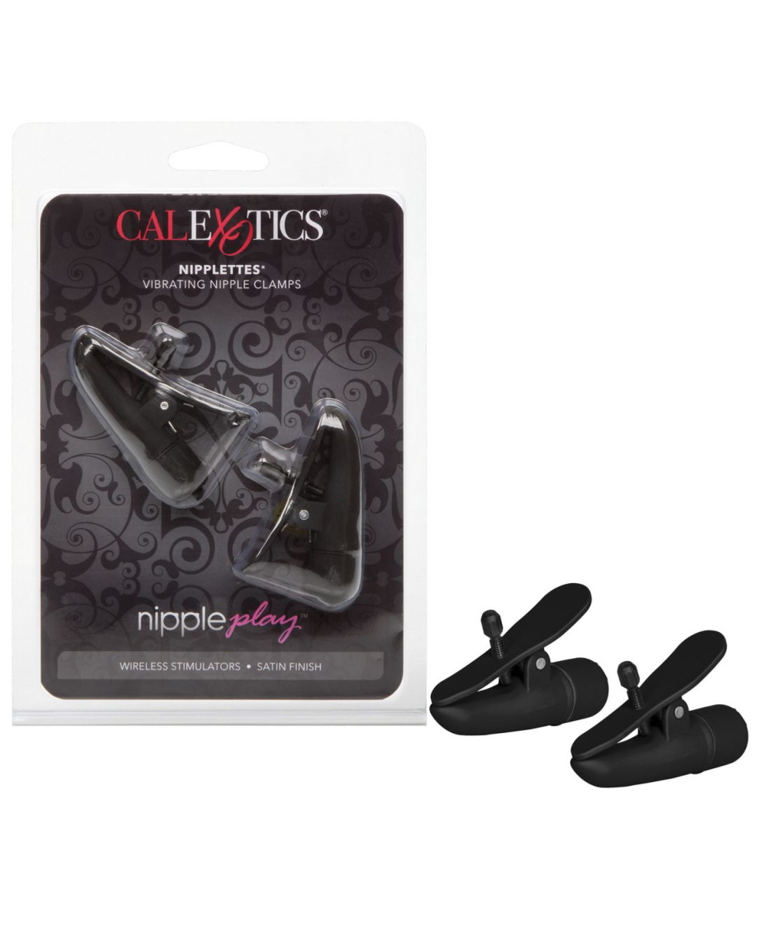 Nipple Play Nipplettes Vibrating Clamps with package