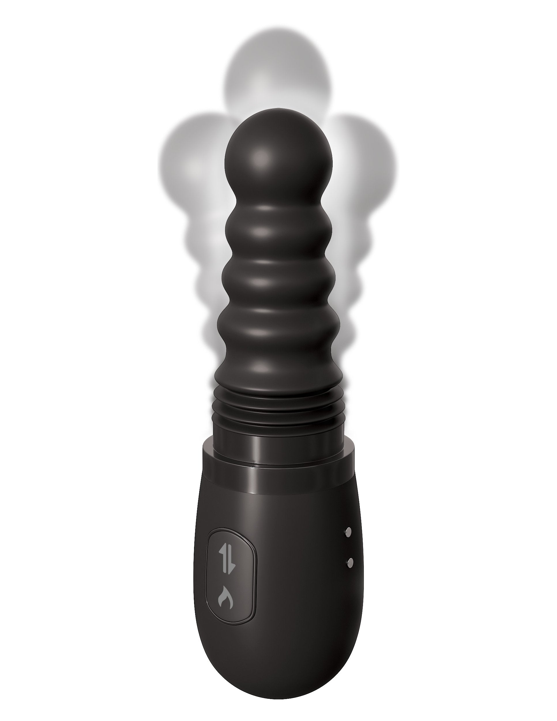Anal Fantasy Elite Gyrating Warming Silicone Ass Thruster by Pipedream SHOWING the gyrating motion