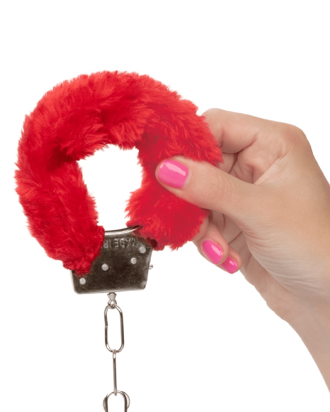 CalExotics Handcuffs Playful Furry Cuffs - Red